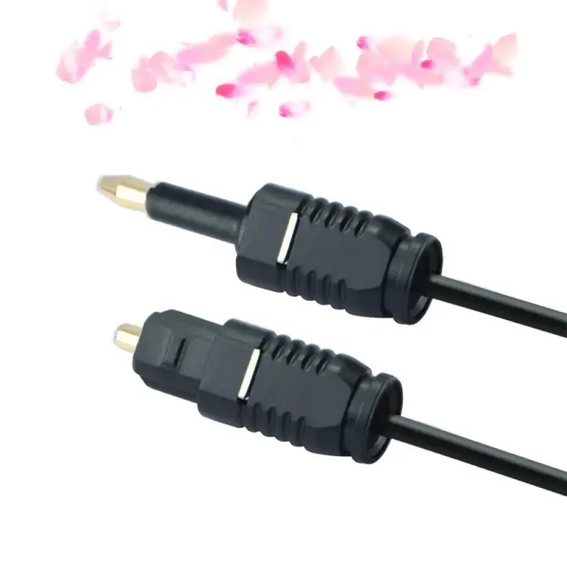 Línea de fibra óptica de Audio Mini enchufe de 3,5 MM Cable óptico Digital SPDIF línea de Audio óptico a conector TOSLINK de boca redonda