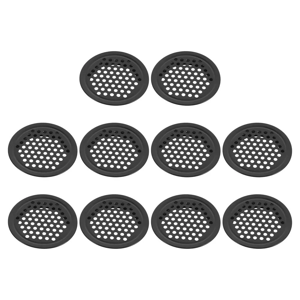 

10pcs Stainless Steel Mesh Hole Louver Vent For Cabinet Shoe Cabinet Wardrobe Closet Air Ventilation Round Airflow Cover
