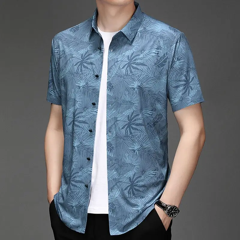 

Men's Eagle Print Button Down Shirt Long Sleeve Turn Down Collar Casual Vintage Animal Pattern Top