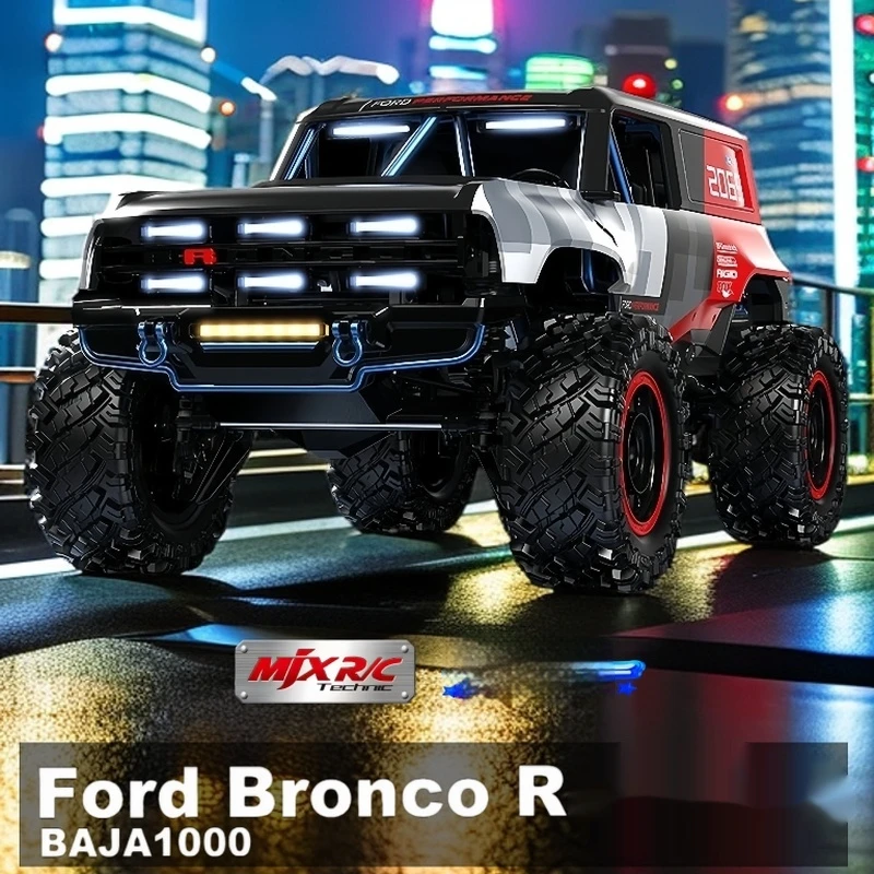 

Радиоуправляемый внедорожник Mjx RC Technic Ford RC Crawler 4WD с бесщеточным двигателем, высокоскоростной, H12P, для бездорожья, Ford Bronco R Baja 1000, хобби-класс
