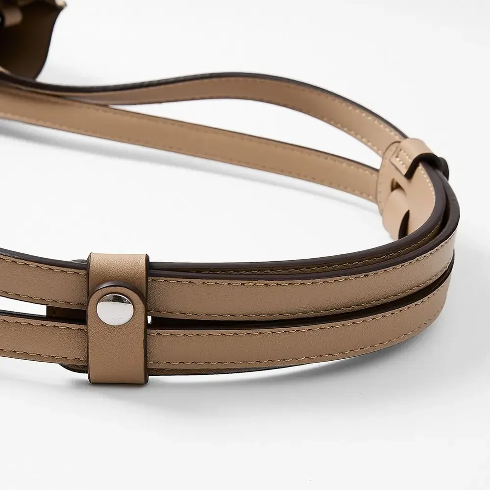 Decompression Bag Strap Women Lady Wide Leather Anti Pinch Handle Fixing Clip Colorful Anti Slip Shoulder Pads Cross-Body