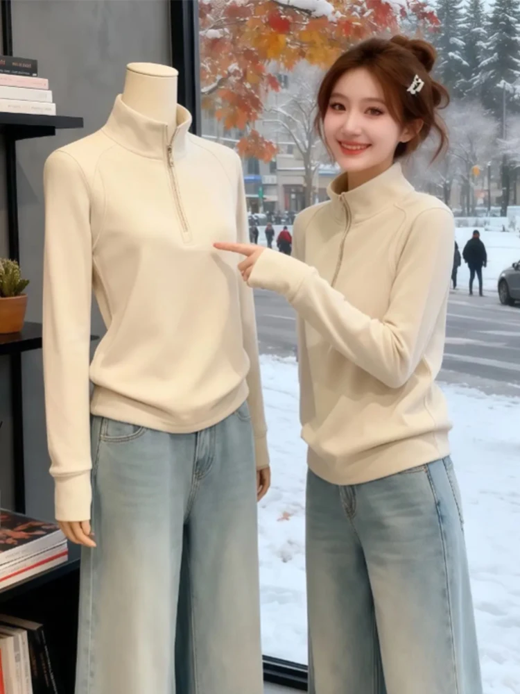 

Faionable High Ne Long Sve футболка женская Sli осень-зима модная утягивающая повседневная одежда однотонная футболка