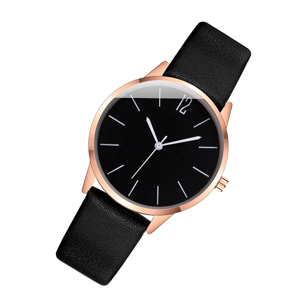 

Fashionable Quartz Watches For Women Lady Casual Wrist Watch Waterproof Stainless Steel Breathable Pu Strap Durable Gift
