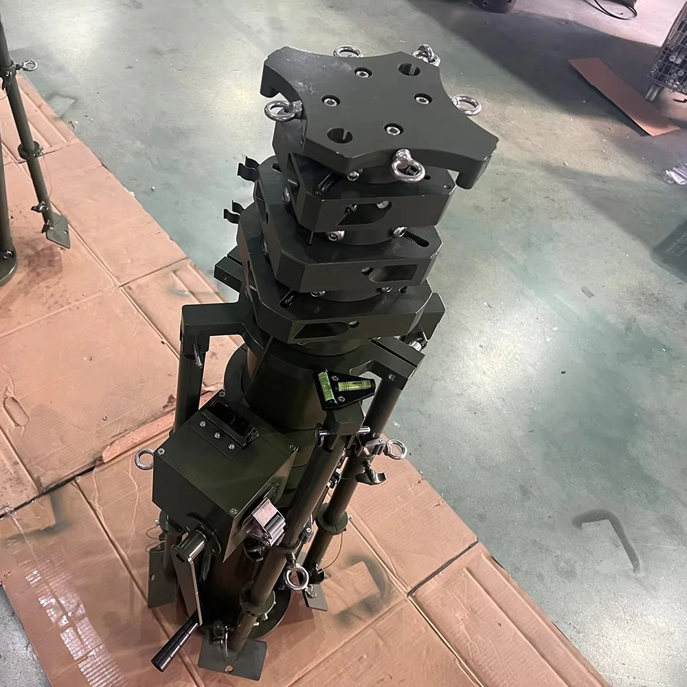 Manual vertical spraying winch upward telescopic winch upward mast