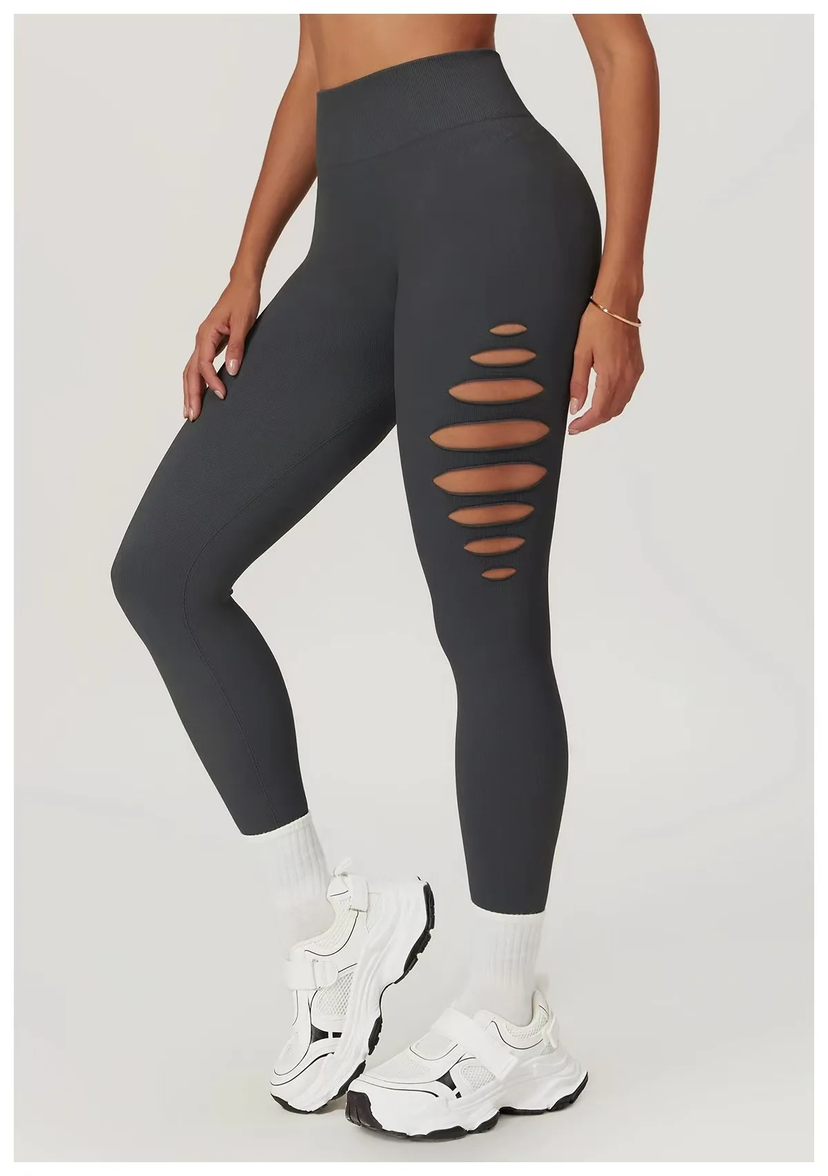 

Hollowed Out Seamless Tight Yoga Pants High Waist Yoga Leggings Push Up Workout Tights Running Fitness Sports Pants For Women