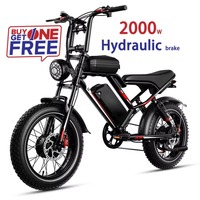STLF US China Warehouse 2024 New Design EBIKE Hydraulic Braking Motorcycle 2000W Dual Motor Off-road Fat Tire Electric Bicycle