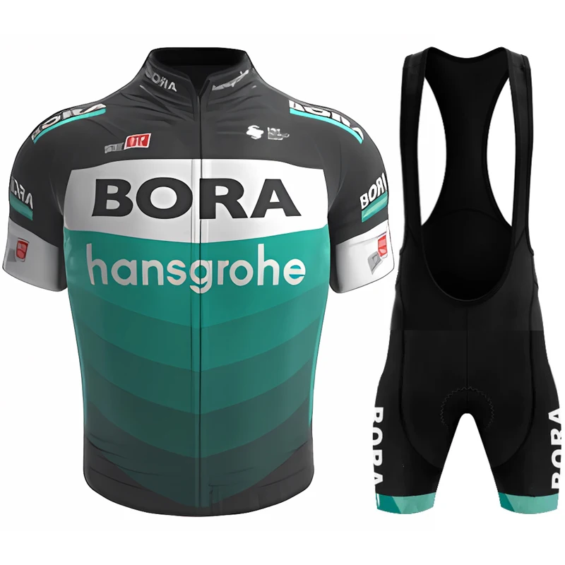 

Комплект мужской велоформы UCI BORA ALPECIN для MTB: Джерси с коротким рукавом и шорты с лазерной обработкой, униформа для велоспорта