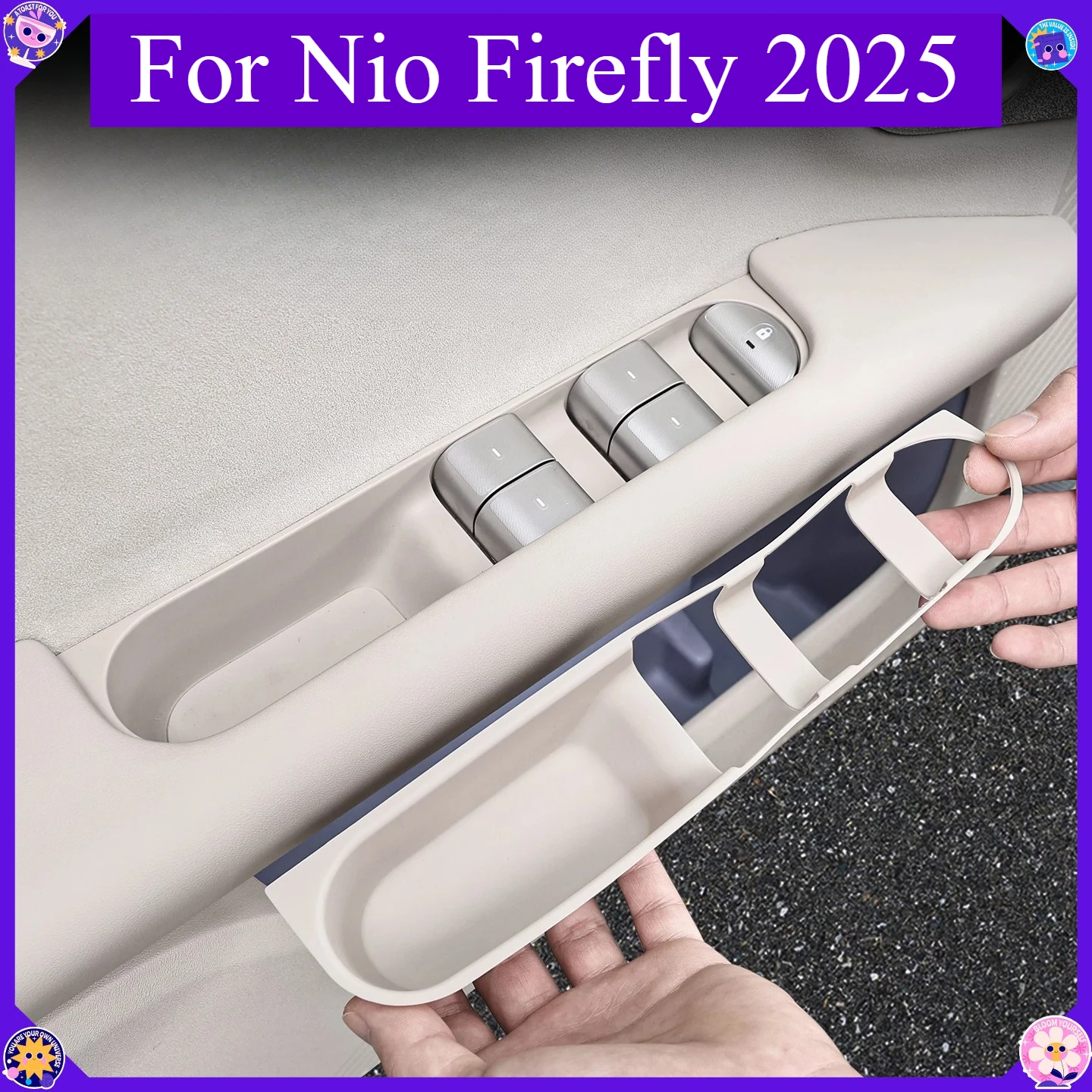 Car Interior Accessories For Nio Firefly 2025 Silicone Anti Slip Door Gate Slot Pad Storage Liner Non-Slip Decor Mats