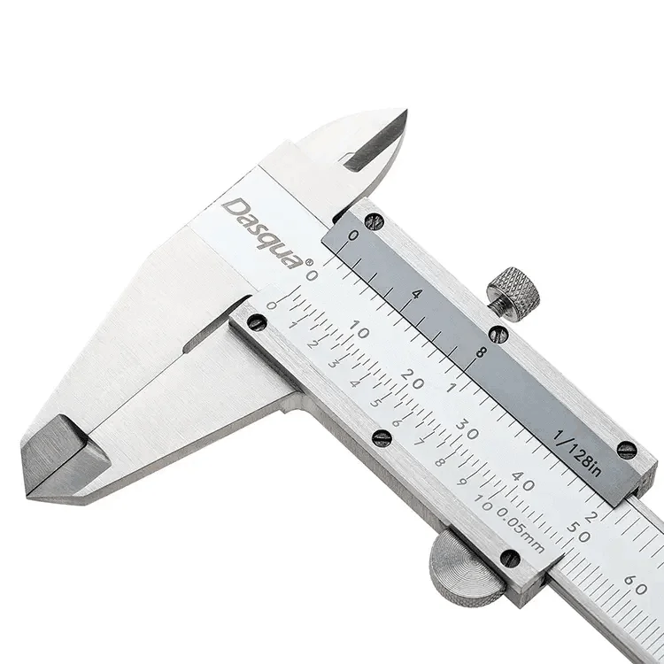 Dasqua High Accuracy 0-150mm 0-6" Stainless Steel Industrial Vernier Caliper Analog Caliper Measuring Tools Calibrador Vernier