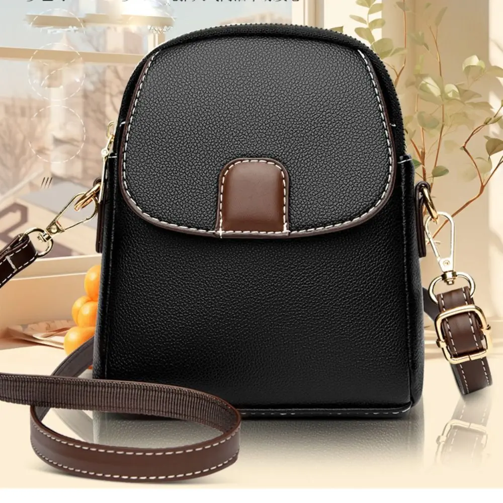 Mini Square Bags Bag Versatile Crossbody Shoulder Bag Casual Trendy Leather Bag Cellphone Bag for Women Girl