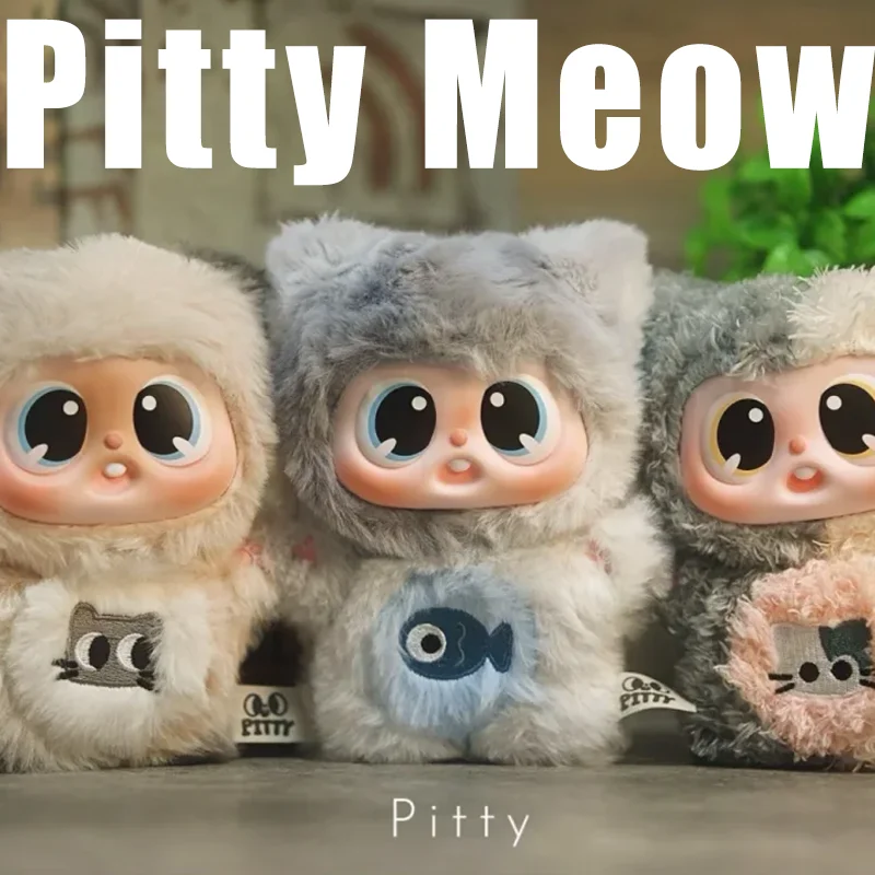 

Pitty Meow Cat Общежитие Серия Виниловая Плюшевая Слепая Коробка Милая Плюшевая Кукла Рюкзак Подвеска Сумка Украшение Таинственная Коробка Соберите Подарки