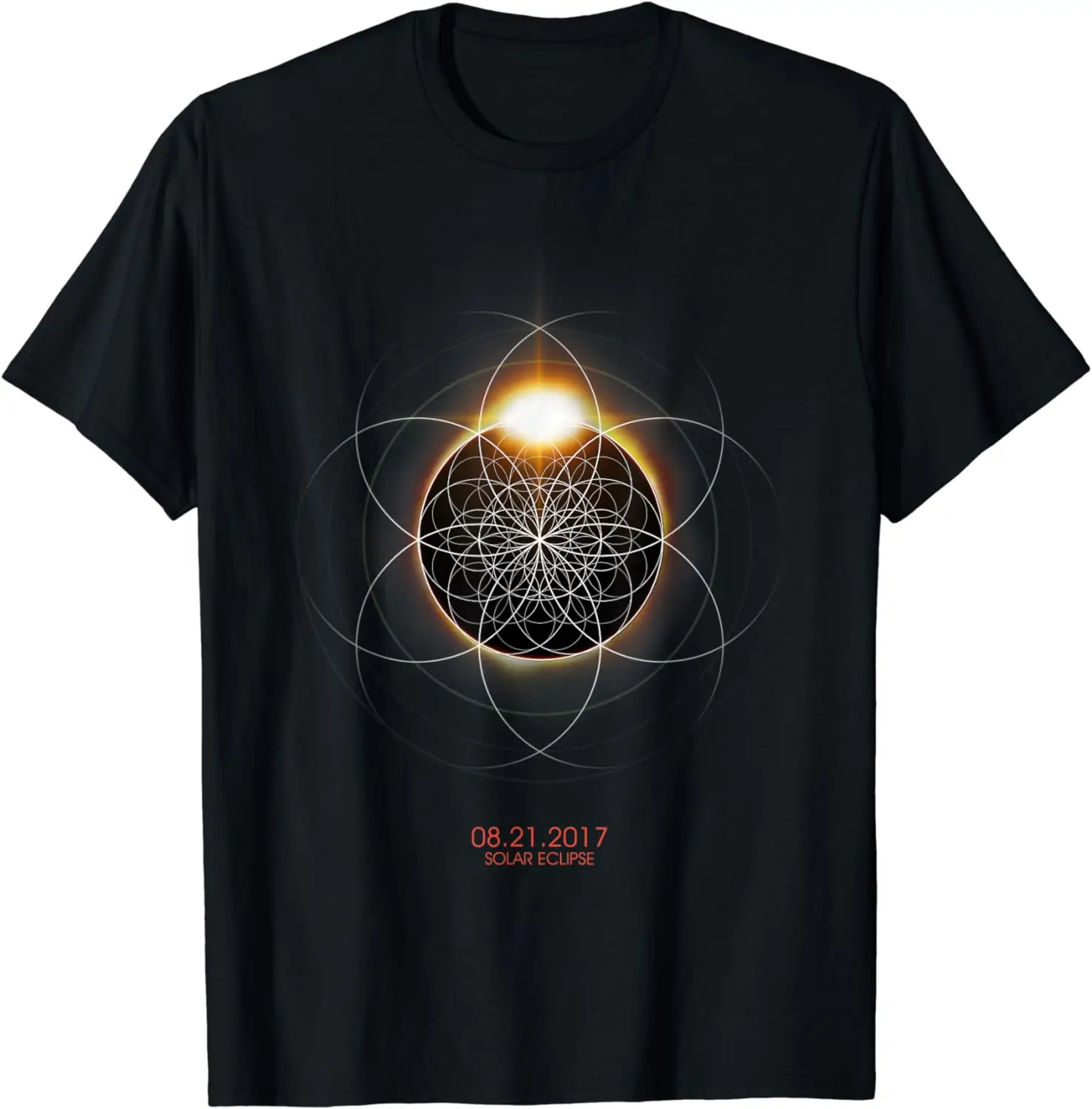 2017 - White Flower of Life geometry - Tshirt