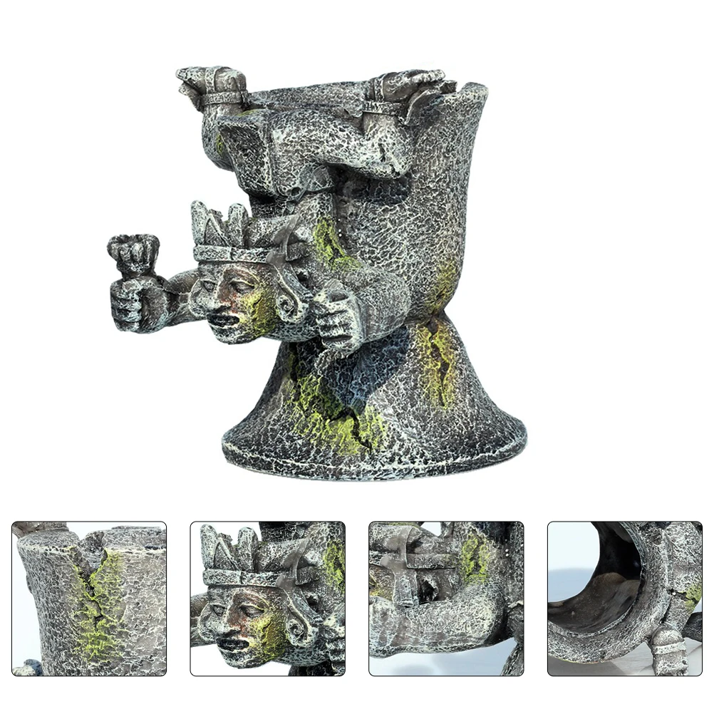 

1Pcs Creative Aquarium Landscape Decor Resin Craft Fish Tank Decoration Color Long Time Use Fish Tank Decoration