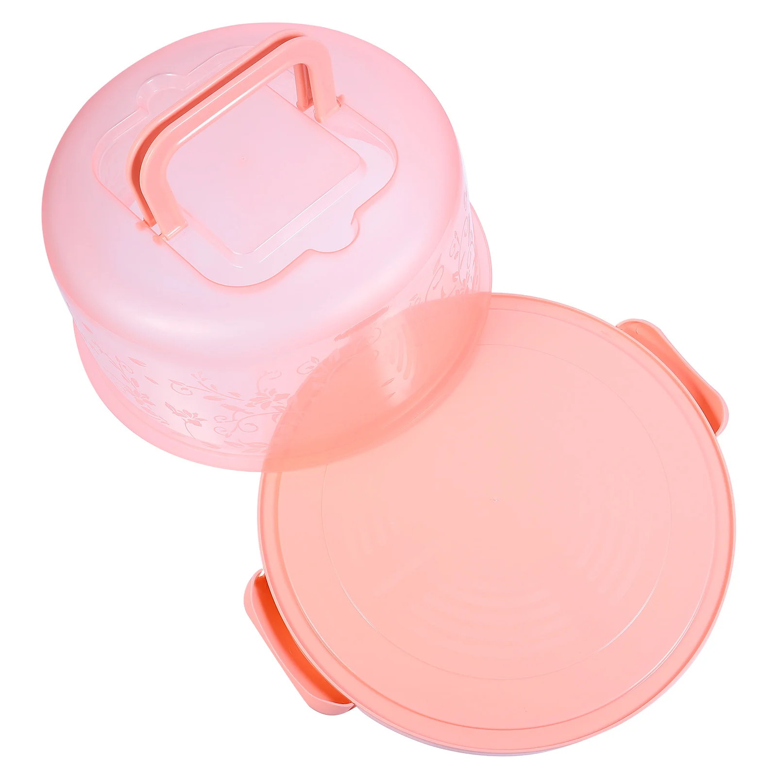 

Cake Box Travel Carrier Holder Round Disposable Transparent Pp Cupcake Food Storage Container