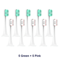 4/10pcs Replacement Brush Heads For Xiaomi Mijia T300 T500 Sonic Electric Toothbrush Head DuPont Soft Bristle Nozzles