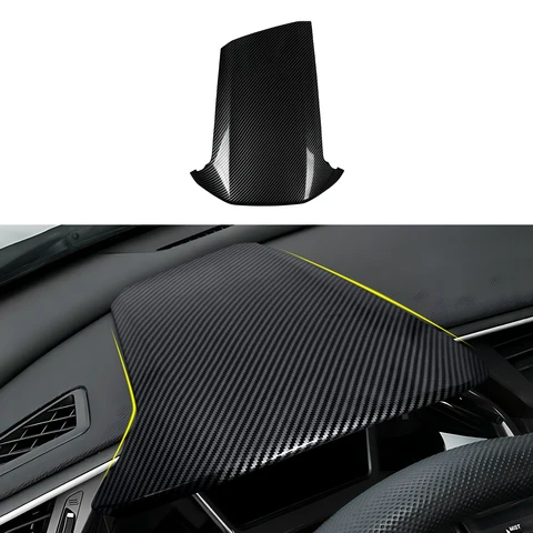 Для Honda Civic 10-го поколения (2016-2021) аксессуары для отделки, крышка приборной панели автомобиля, внутренние наклейки из углеродного волокна ABS