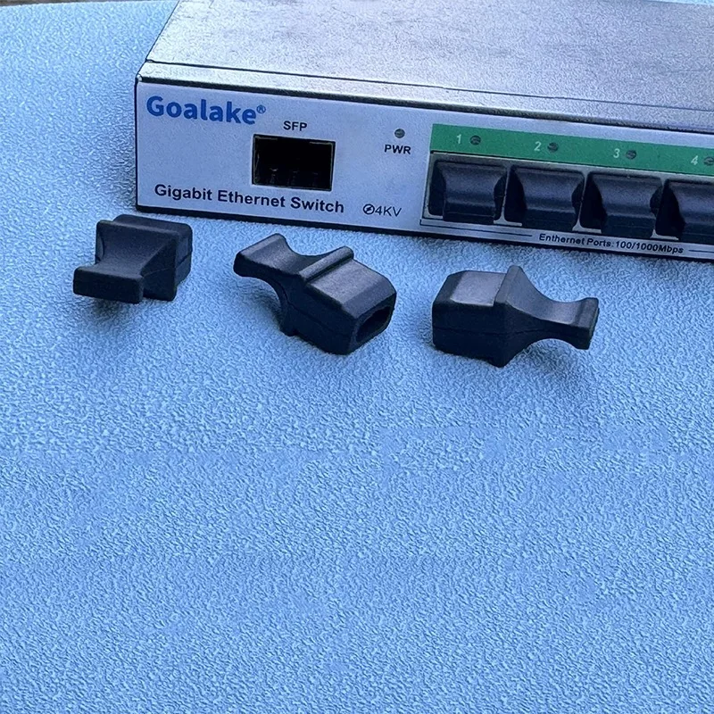 

Пылезащитные колпачки SFP, 2000 шт., для портов трансиверов SFP, черные силиконовые защитные заглушки для FTTH, бесплатная доставка.