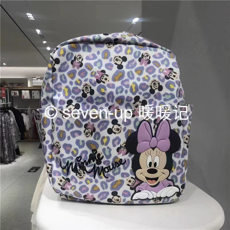 Disney Mickey Baby Boys Girls Bacpack Cartoon Minnie Donald Duck Pattern Backpack Bag Anime School Bags Children\'s  Bag Gifts