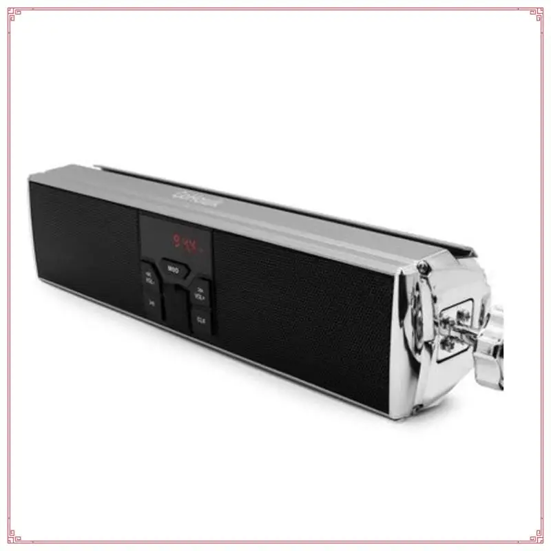 

Speakers Bluetooth Player With USB AUX-In FM Radio IP56 Waterproof Modified Loud Volume Silver