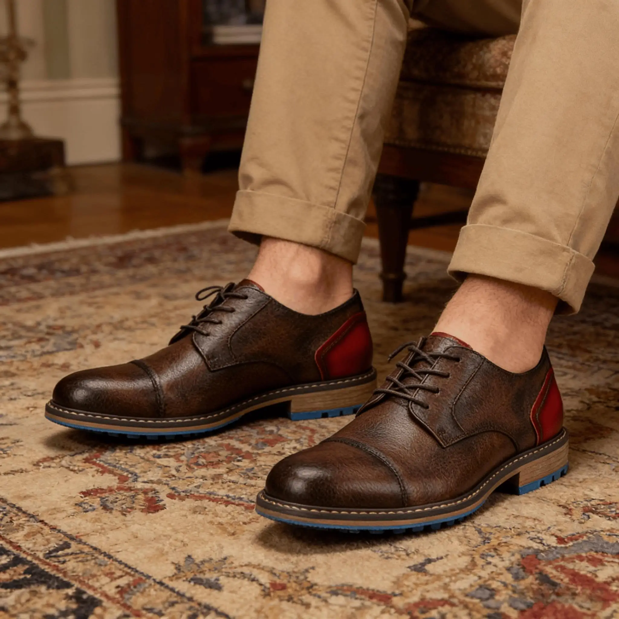 

Casual Shoes Men Brand 2026 Comfortable Fashion Leather Shoes Men