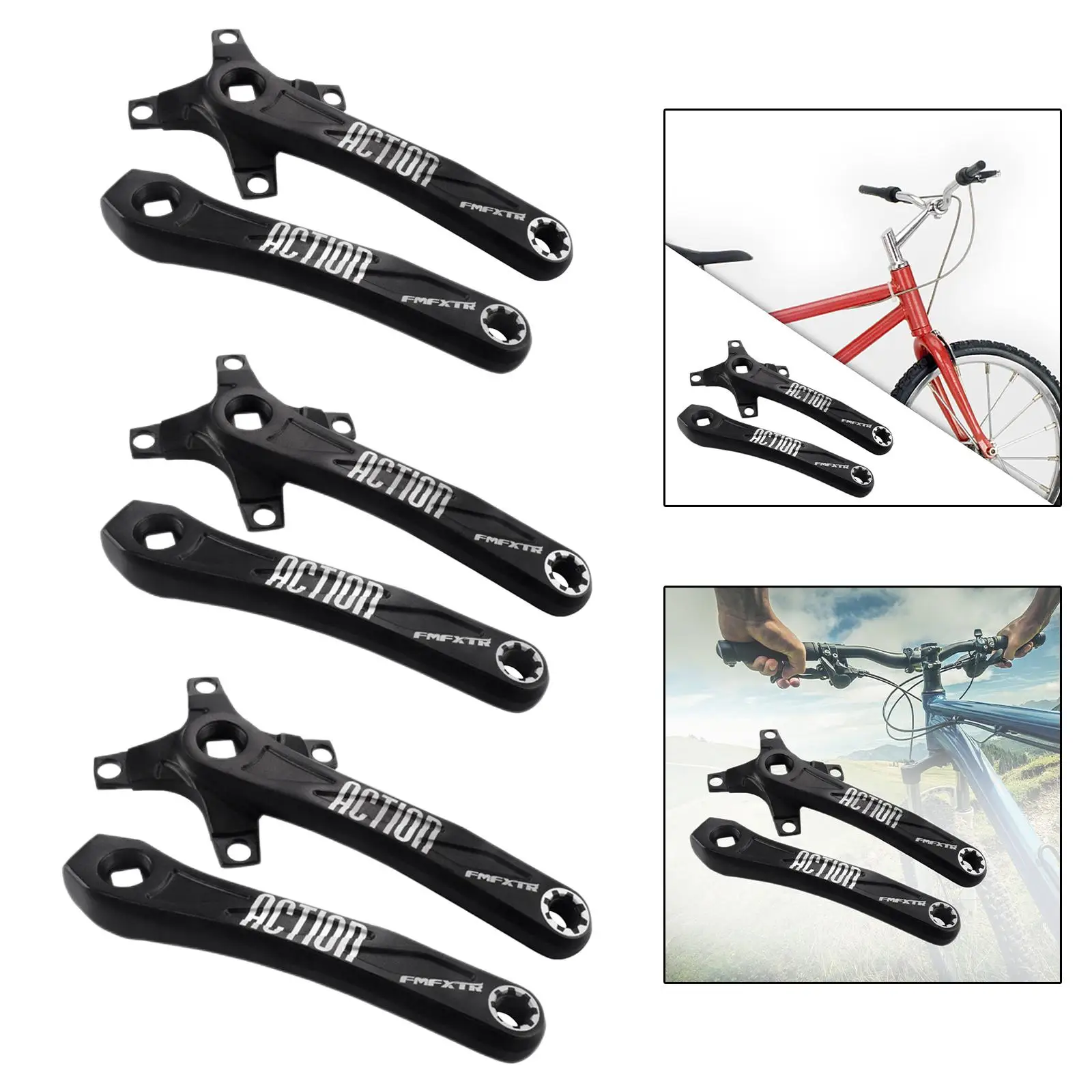 

Комплект шатунов из алюминиевого сплава для велосипеда, левый и правый шатуны, 04 BCD