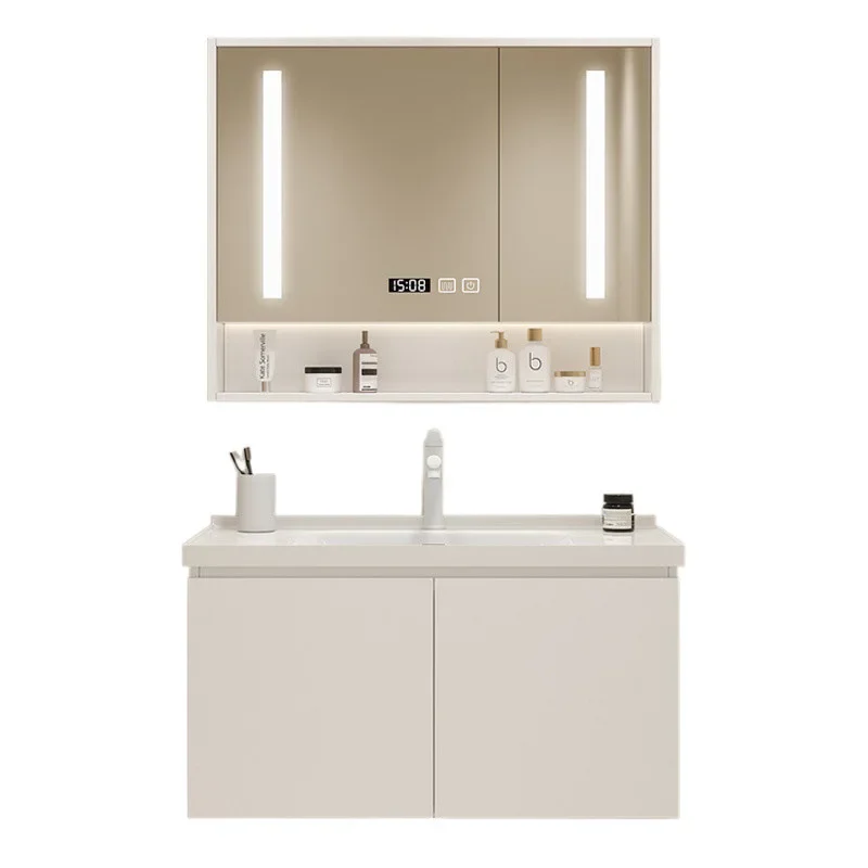 

New washbasin, bathroom basin cabinet, cream wind washbasin cabinet combination
