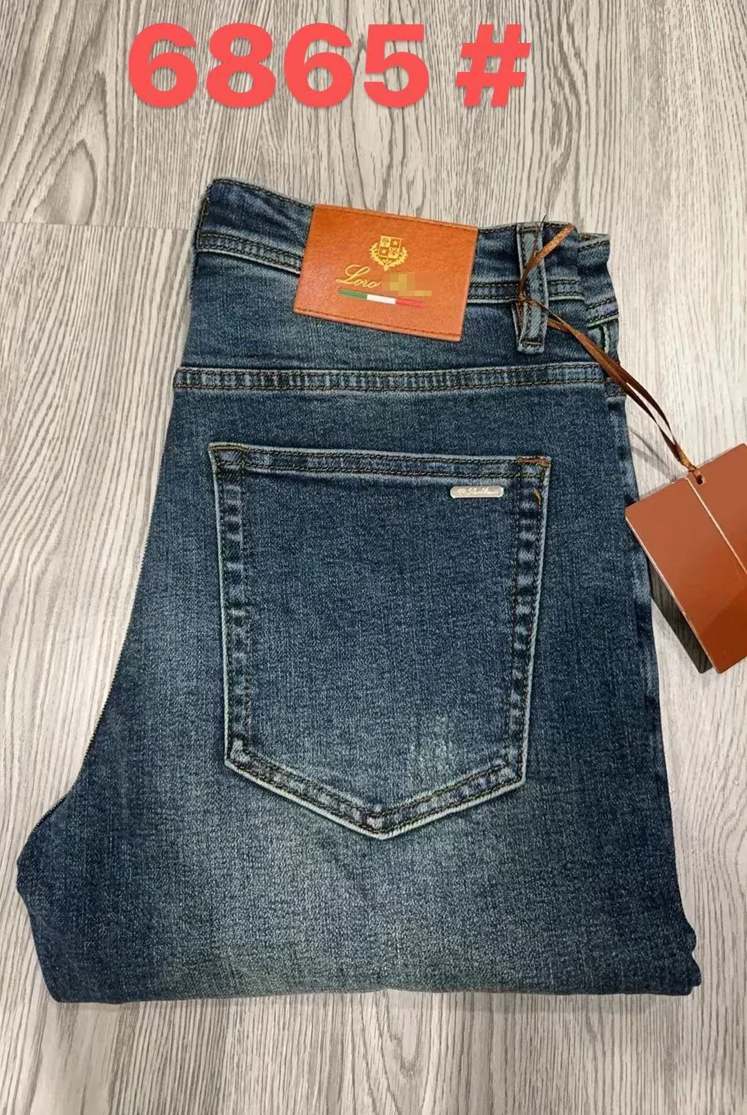 Bilionário blka cptg jeans de algodão grosso masculino 2025 outono inverno novo bordado reto moda casual tamanho 29-42 calças