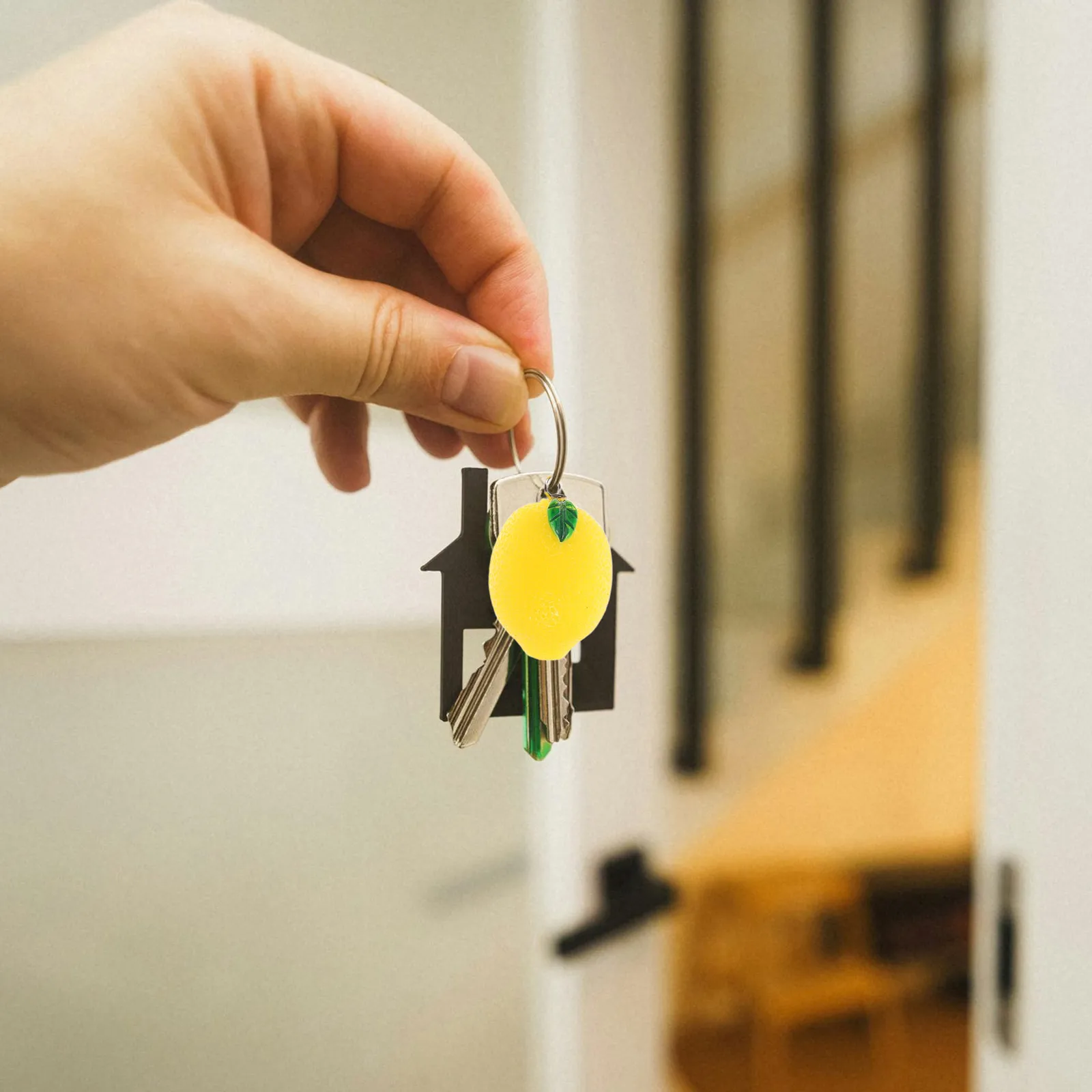 

10Pcs Lifelike Lemon Charms Realistic Texture Tropical Decorations Keychain Bag Jewelry Accessories Bright Yellow