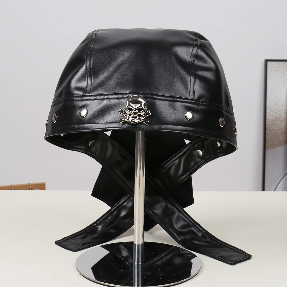 Modny kapelusz piracki na festiwal, cosplay, marynarz, prosty, jednolity kolor, uniwersalny, sceniczny, dla mężczyzn, kobiet, dorosłych, unisex