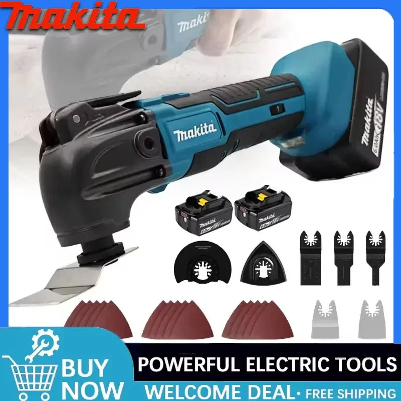

Многофункциональный осциллирующий инструмент Makita 600 Вт для резки и обработки дерева, 20000 об/мин, электрическая пила-триммер для аккумуляторов 21В/18В