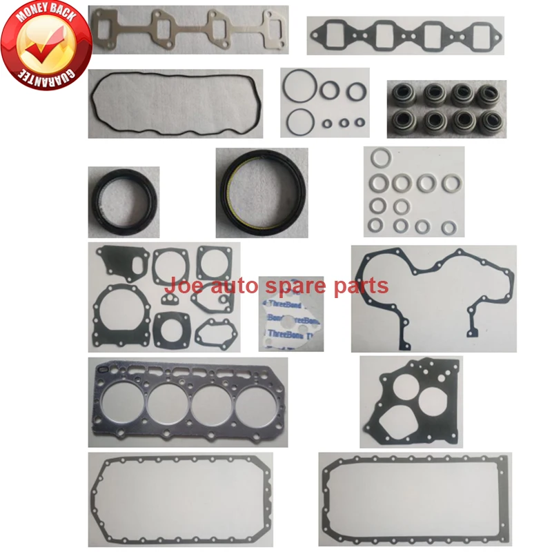

For Yanmar 4TN84E Engine Full gasket set kit for John Deere 1070 Tractor