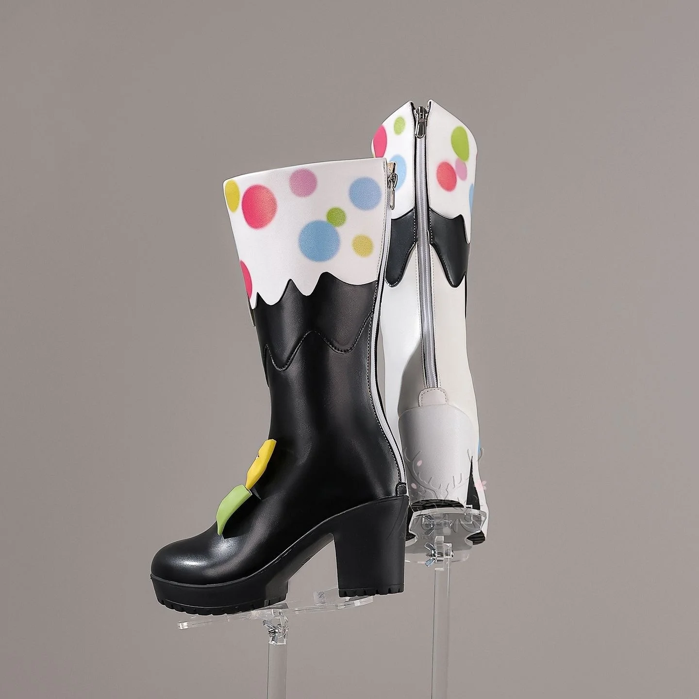 Scarpe Cosplay con Tacco Alto di Jougasaki Noa, Accessori per Costume da Gioco Magical Girl Witch Trial, Prop per Halloween, Calzature per Donna