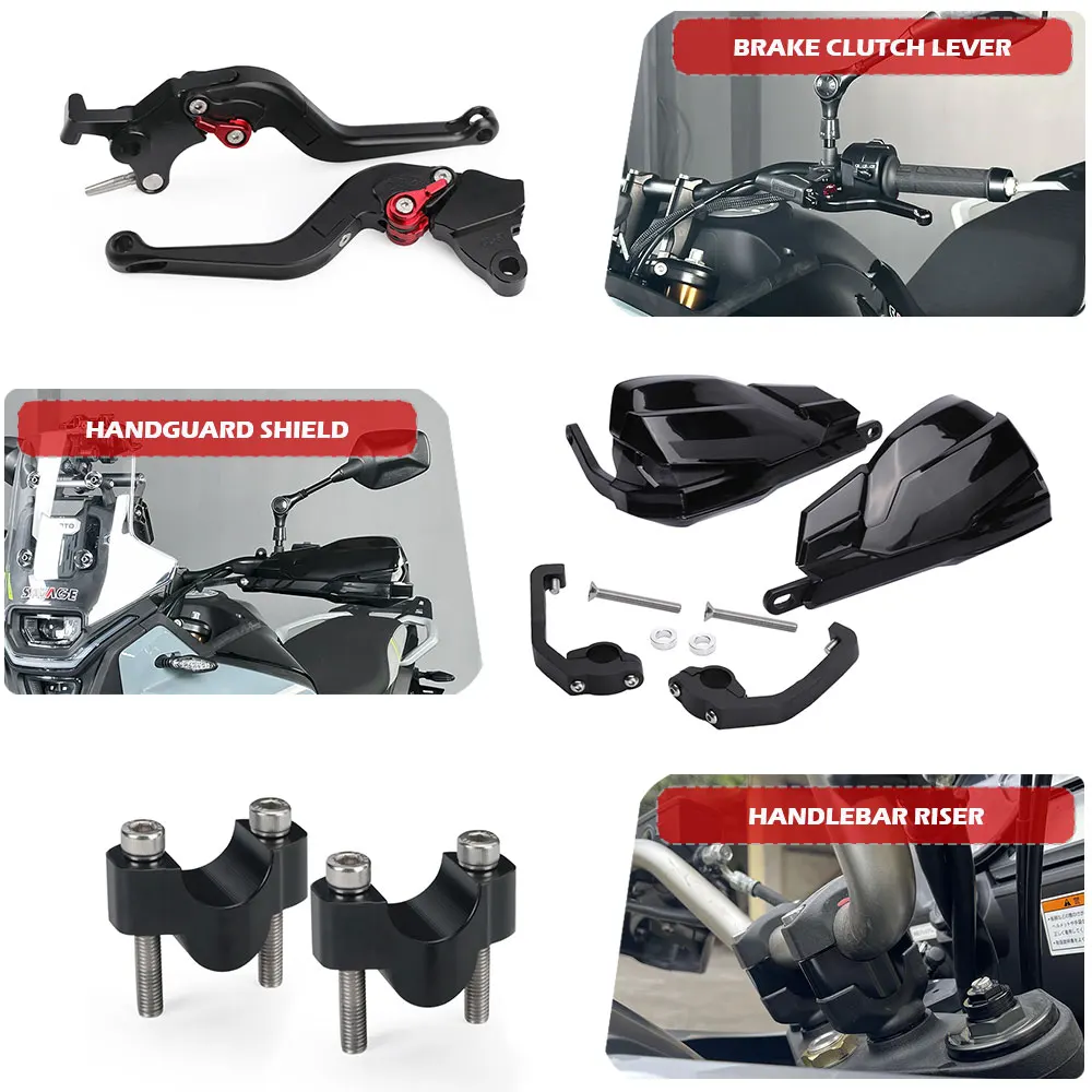 For CFMOTO 450MT MT450 2024-2026 License Plate Bracket Headlight Guard Axle Wheel Crash Sliders Handguard Motorcycle Accessories