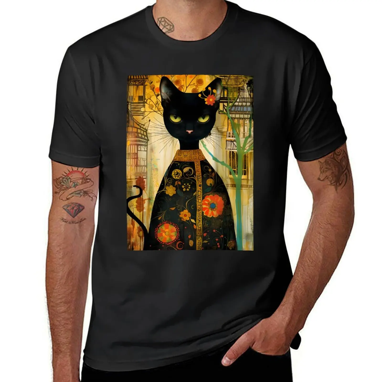 

Art Cat #61 T-Shirt funnys sports fans sweat mens t shirts casual stylish