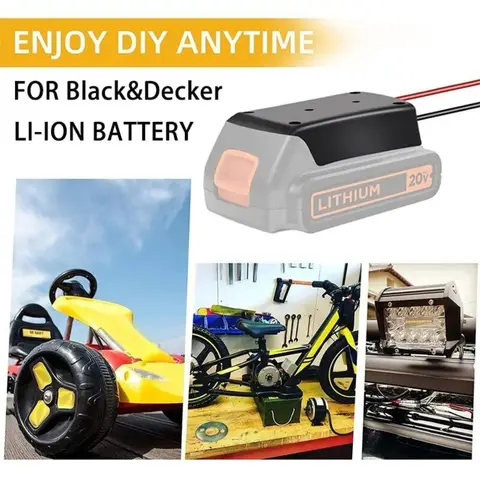 DC 20V till DC 12V spänningsregulator med nedåtriktad transformator 10A 120W för Black&Decker 20V litiumjonbatteri, Power Wheel Buck Boost 8 best sales Black Decker-delar - №3