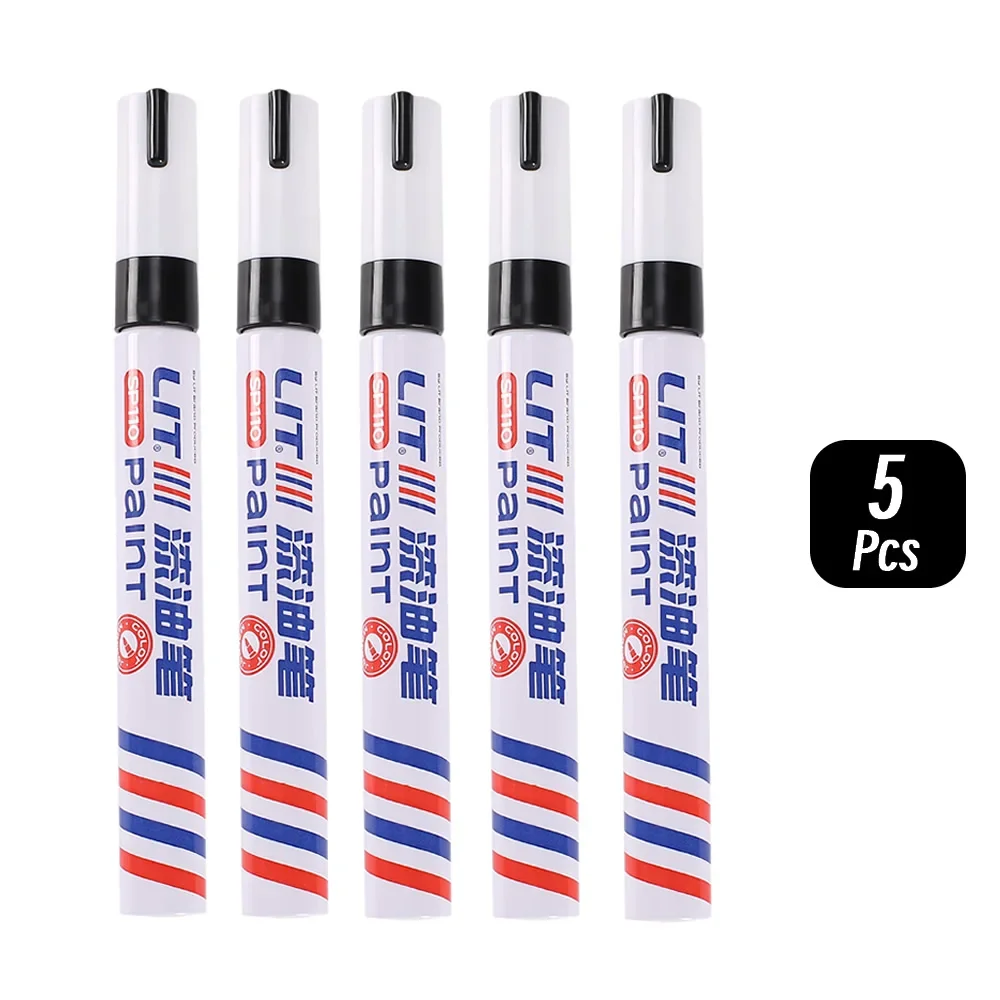 3mm 10 p Kleurrijke 8 Kleuren Permanente Verf Marker Waterdichte Witte Markers band loopvlak rubber stof Verf metalen Verf Marker Pennen