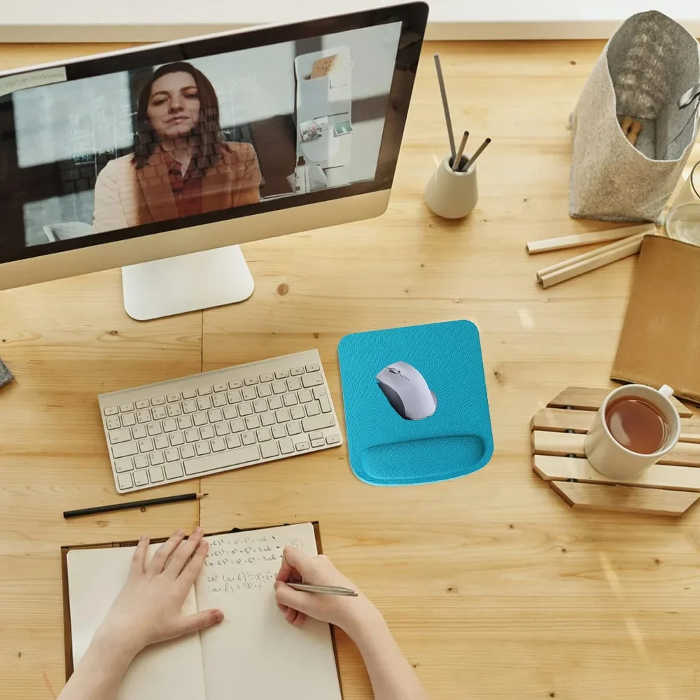 แผ่นรองเมาส์ข้อมือกันลื่นขนาดใหญ่สำหรับการเรียนรู้และสำนักงานคอมพิวเตอร์แล็ปท็อปอุปกรณ์สำนักงาน