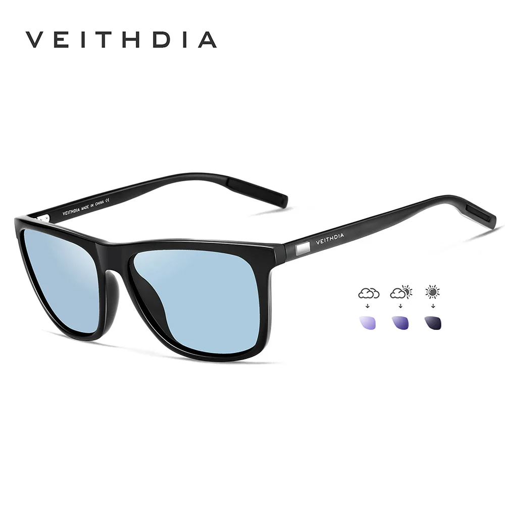 VEITHDIA Merk Zonnebril Unisex Retro Aluminium + TR90 Zonnebril Gepolariseerde Lens Vintage Brillen Zonnebril Voor Mannen/Vrouwen 6108
