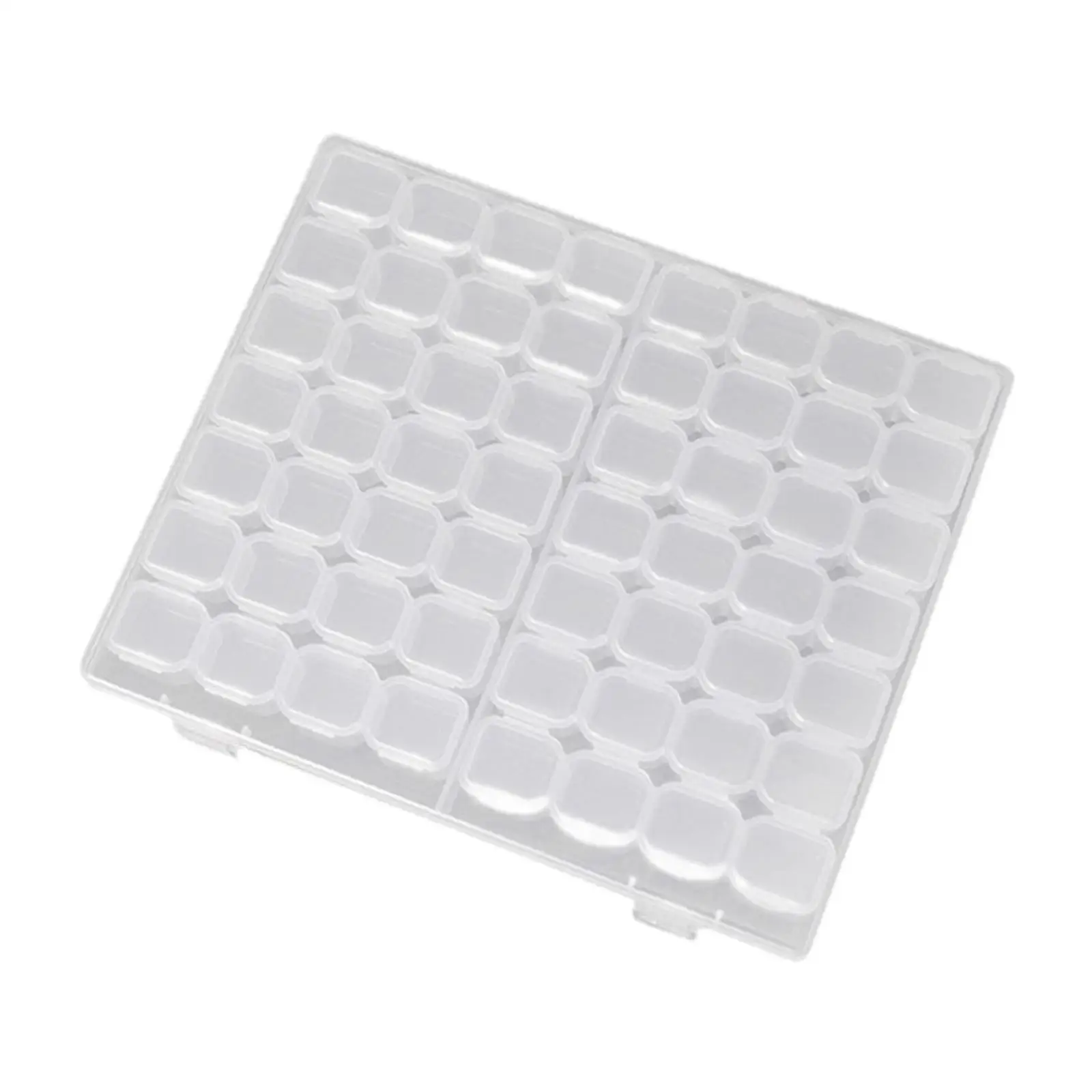 Boîte de rangement transparente pour bijoux, conteneur pour boutons, clous d'oreille, matiques