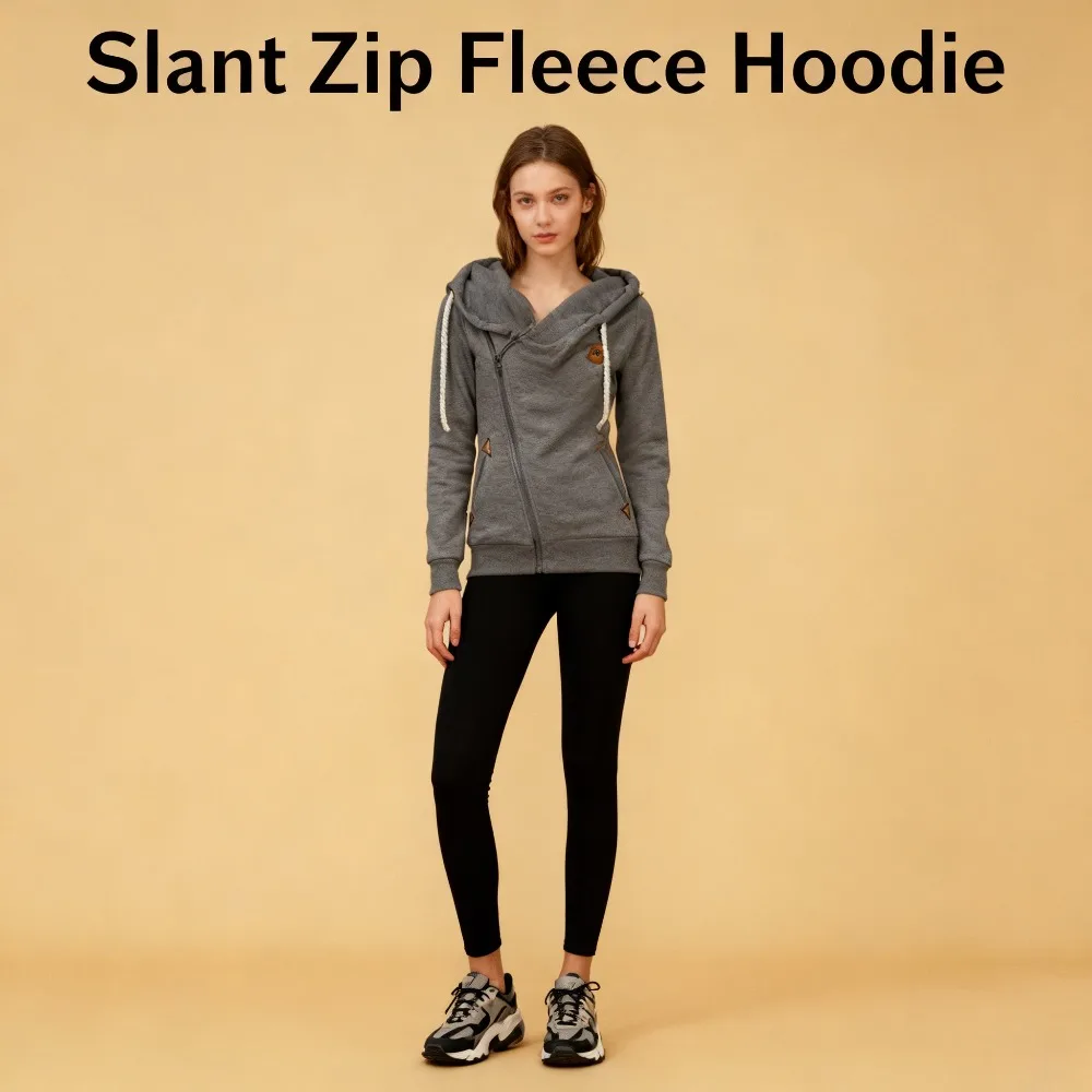 

Side Zipper Hooded Hoodie Jacket EU/US Personality Style Sweatshirt Cardigan Versatile Outfit for Daily, Workout & Streetwear