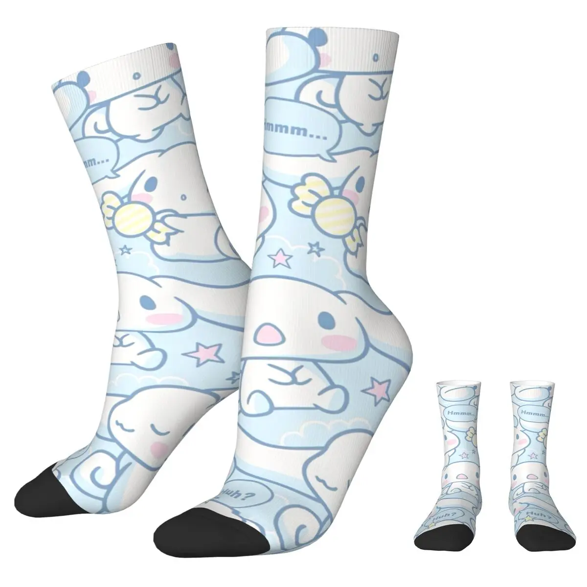 Cinnamoroll Stockings Printed Novelty Socks Autumn Anti-Slip Socks Men's Outdoor Soft Socks