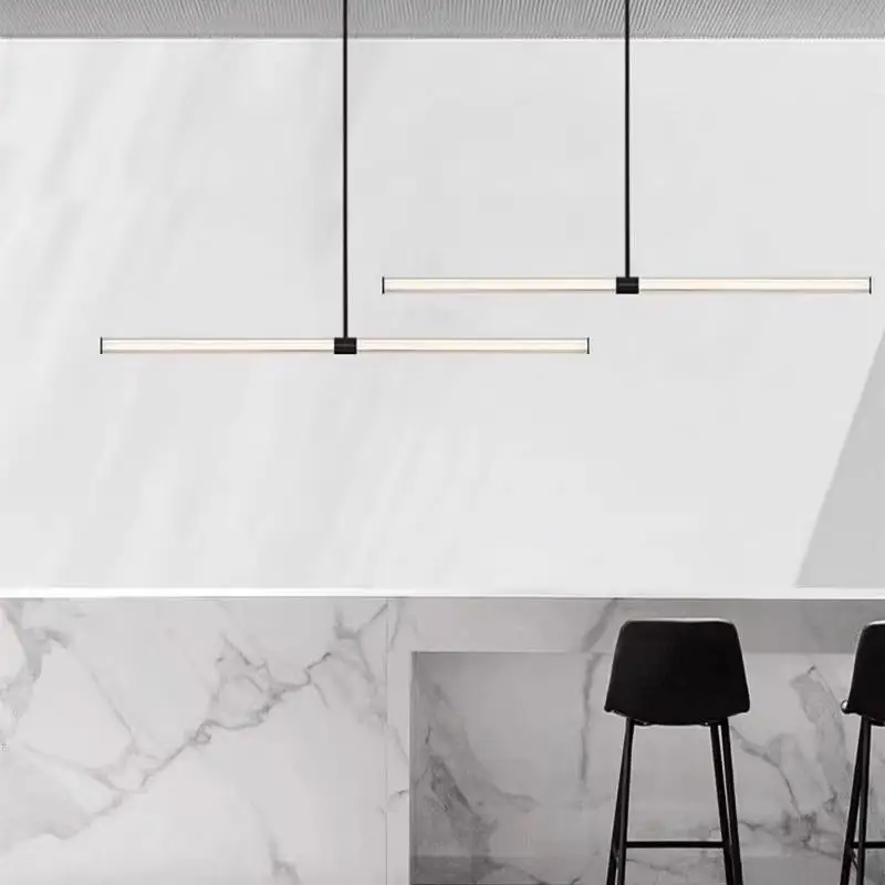 

Modern Long Copper Glass LED Pendant Lights for Living Room Restaurant Office Desks Hallway Pendant Lamp Furniture Light Fixture