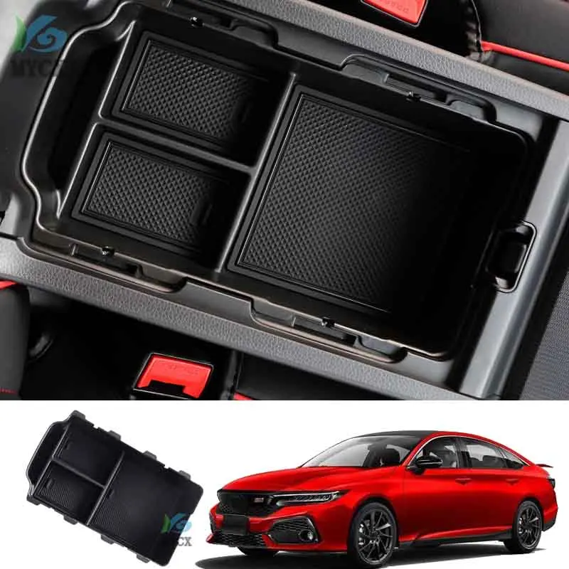 

Ящик для хранения в подлокотнике для Honda Civic 11th 2022, центральная консоль, держатель для перчаток, лоток-органайзер