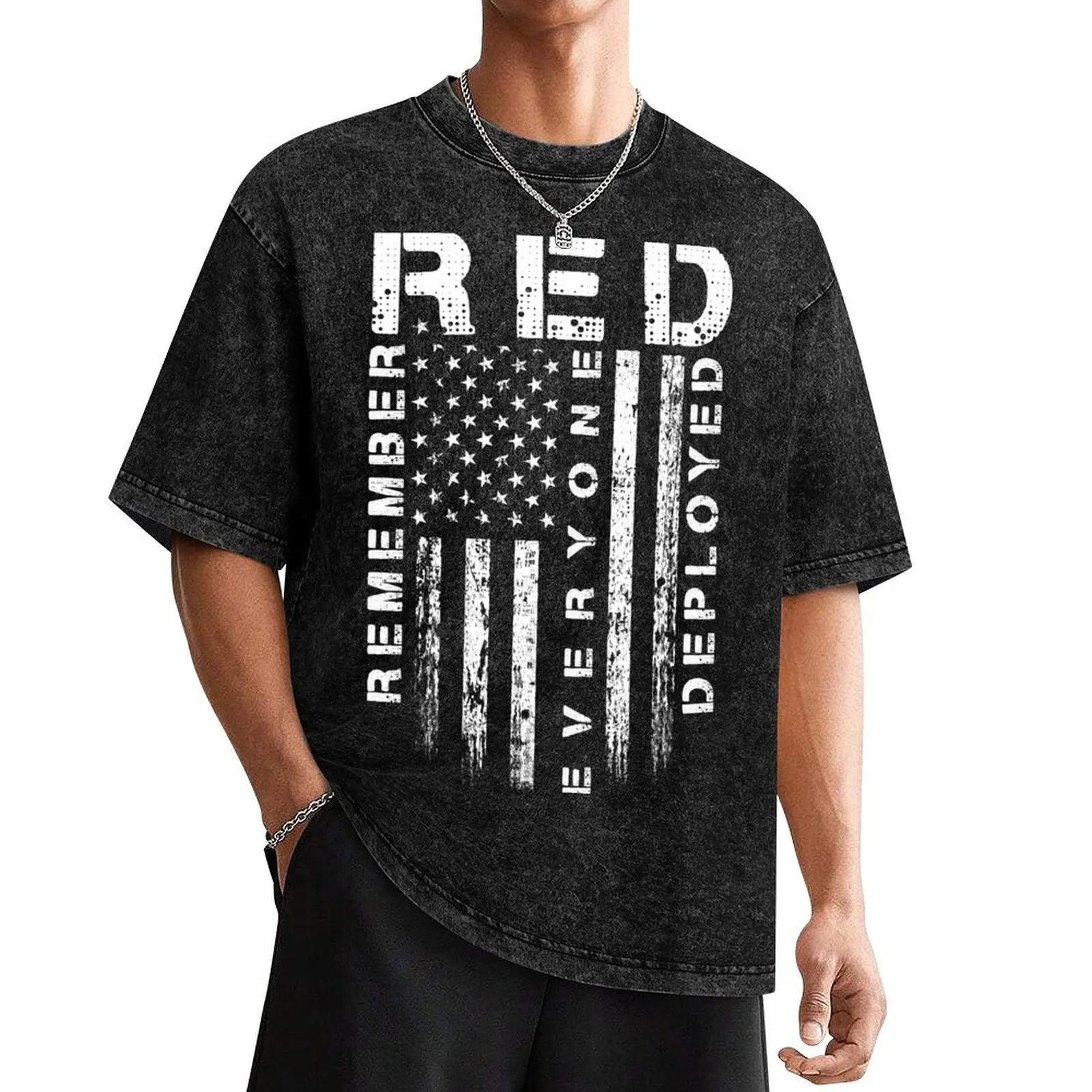 

Red Friday - Remember Everyone Deployed T-Shirt cute tops Short sleeve tee mens graphic t-shirts