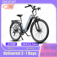 Electric Bike 250W Motor 36V22.5AH Battery Electric Bicycle ONESPORT OT05 Pro 700c*50c Tire Hydraulic Brake Mountain E-bike