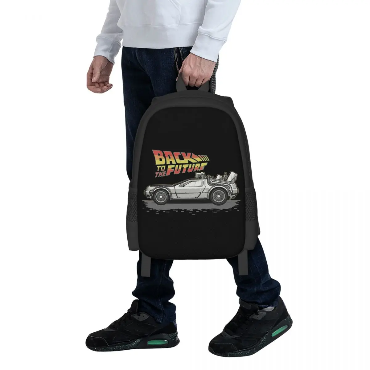 Back To The Future Student Backpack School Bag Hiking Travel Daypack for Boys Girls Fashion Bookbag Shoulder Bags