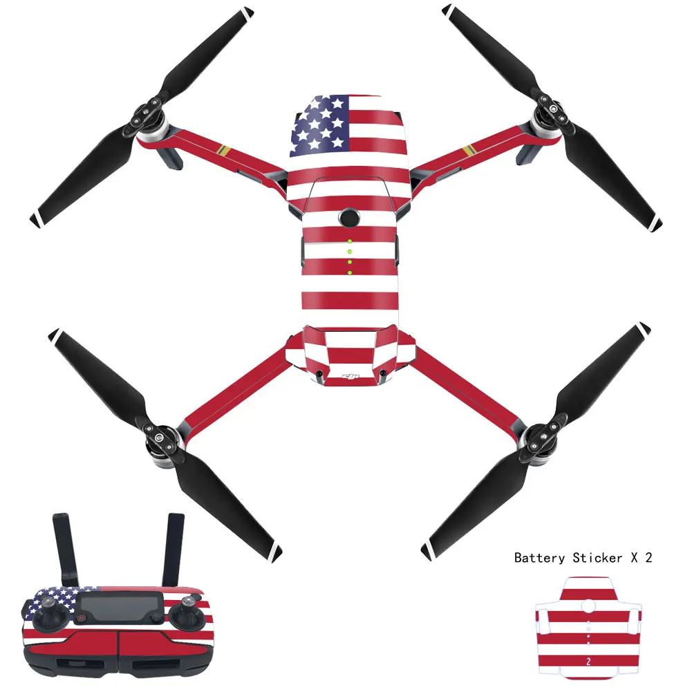 ل DJI Mavic برو ملصق الطائرة بدون طيار واقية ملصق الجلد غطاء ملصق مضاد للمياه الغيار ل Dji Mavic برو