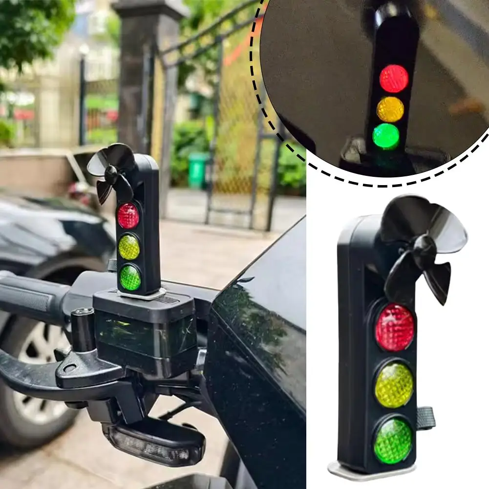 

Electric And Motorcycle Accessories Wind Power Traffic Ornament Light Car Wind Power Decoration Windmill Light Creative LED Z7T0