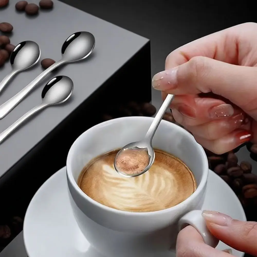 Portable 304 Stainless Steel Mini Spoon Compact Salt Scoop Creative Kitchen Gadget For Condiments Coffee Tea And Dessert