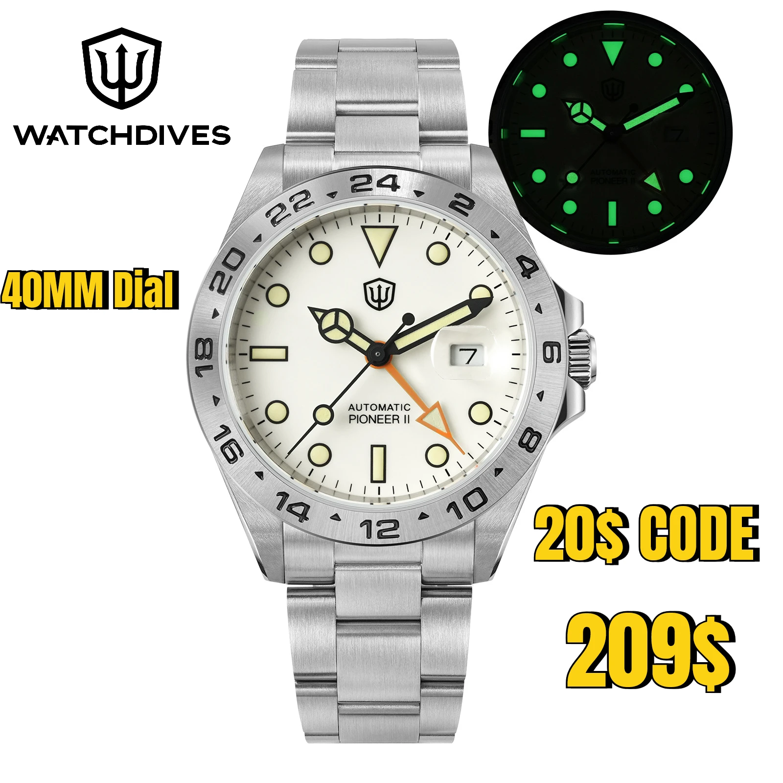 Rolex Watch Submariner - Watchdives WD1993 40mm HangZhou6460 Automatic Mechanical